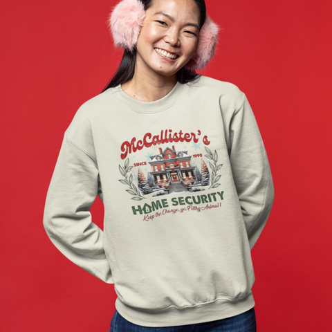 Limited Edition “McCallister’s Home Security” Holiday Sweatshirt - Natural