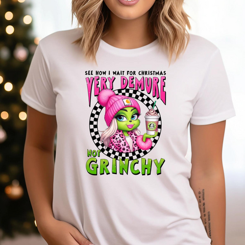 Limited Edition “Very Demure, Not Grinchy” Christmas T-Shirt