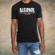 Alcohol Because Adulting Is Hard T-shirt