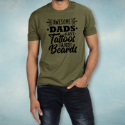 Awesome Dads Have Tattoos And Beards T-shirt