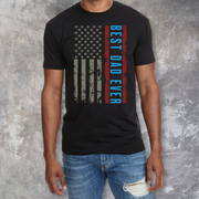 Best Dad Ever US Flag (Color) T-shirt