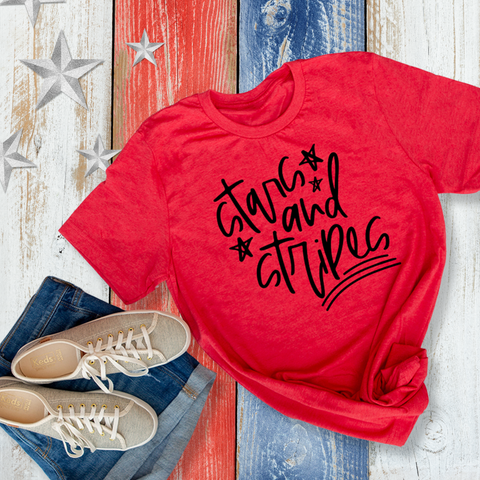 Stars and Stripes 4th of July Unisex T-Shirt