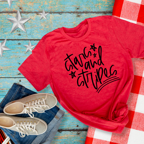 Stars and Stripes 4th of July Unisex T-Shirt