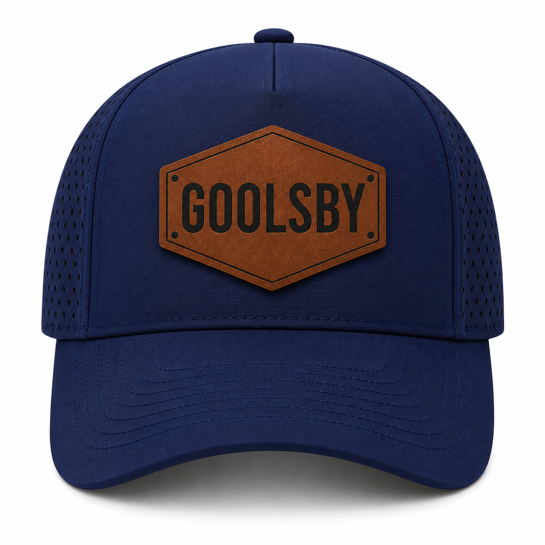 🧢 Goolsby Greyhounds Waterproof Performance Snapback Hat | Laser Engraved Leather Patch