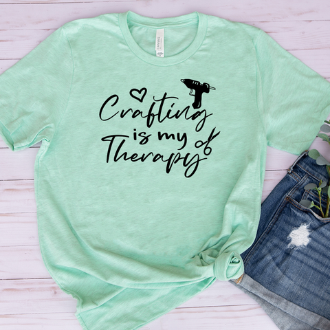 Crafting Is My Therapy T-shirt