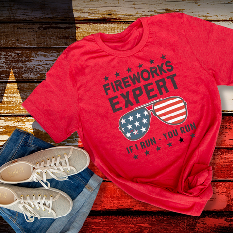 Fireworks Expert 4th of July Unisex T-Shirt