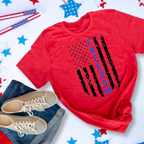 Freedom Flag 4th of July Unisex T-Shirt