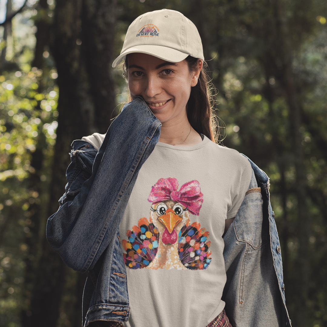 Glam Turkey T-Shirt | Cute Thanksgiving Graphic Tee