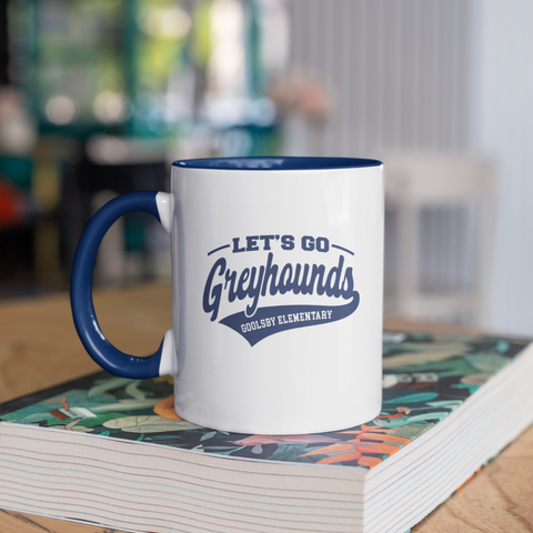 🐾 Goolsby Elementary Let's Go Greyhounds Mug
