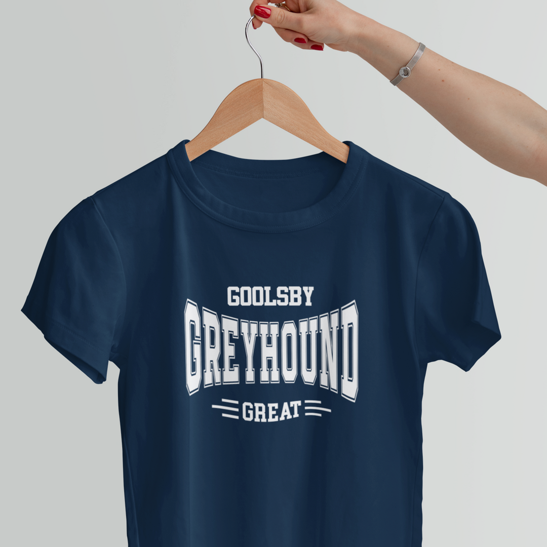 "Goolsby Greyhound Great" Stretched Logo T-Shirt | Youth &amp; Adult