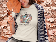 Hello Fall T-Shirt | Floral Pumpkin Fall Tee