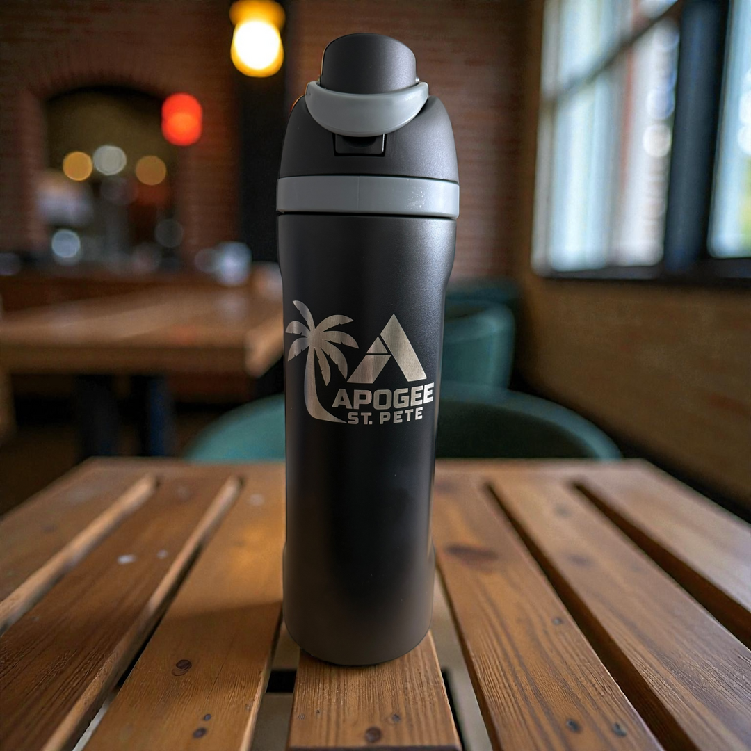 🐾 Custom Apogee St. Pete Free Sip Water Bottle – 24oz