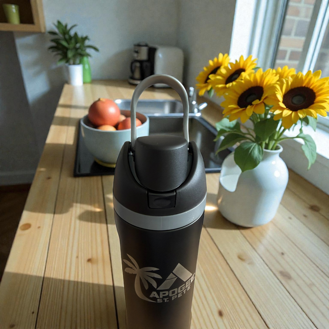 🐾 Custom Apogee St. Pete Free Sip Water Bottle – 24oz