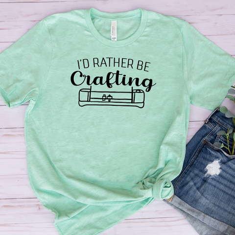 I'd Rather Be Crafting T-shirt