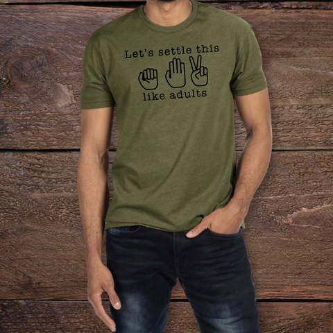 Lets Settle This Like Adults T-shirt