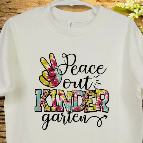 Peace Out Kindergarten T-shirt