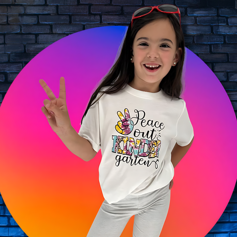 Peace Out Kindergarten T-shirt