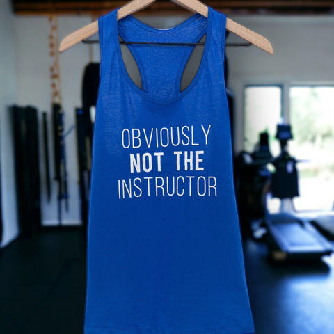 Obviously Not The Instructor Razorback Tank