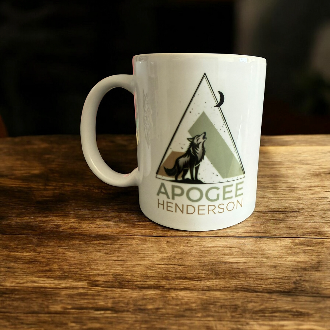 Apogee Henderson Wolf Howling at the Moon Mug