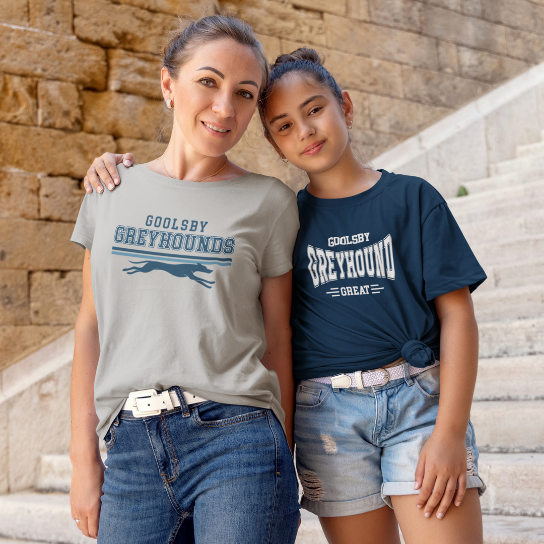 "Goolsby Greyhound Great" Stretched Logo T-Shirt | Youth &amp; Adult