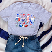 Patriotic Cocktails 4th of July Unisex T-Shirt