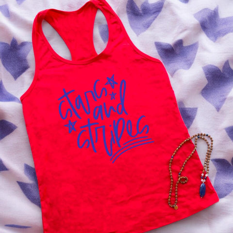 Stars and Stripes Razorback Tank Top