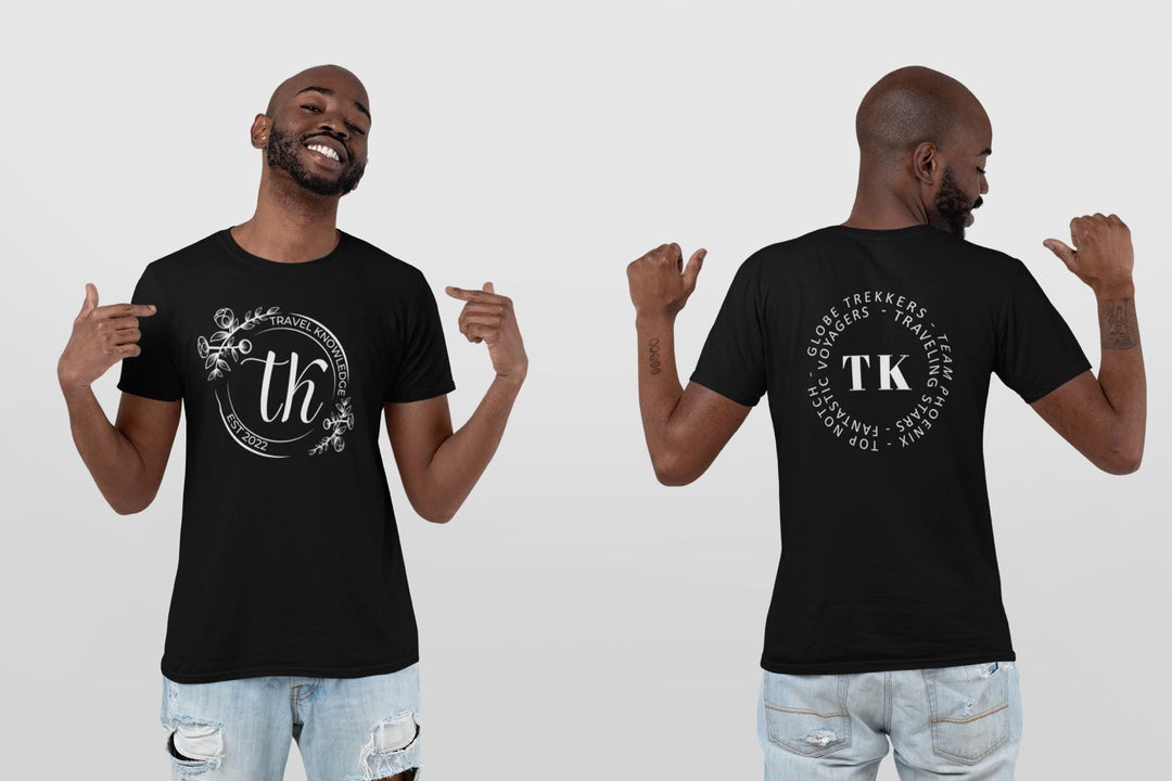 Travel Knowledge Logo T-Shirt – Two-Sided Design