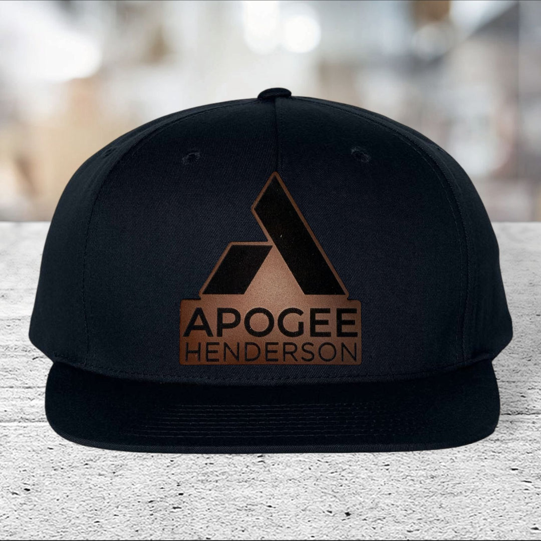 Apogee Henderson Flat Bill Leather Patch Hat