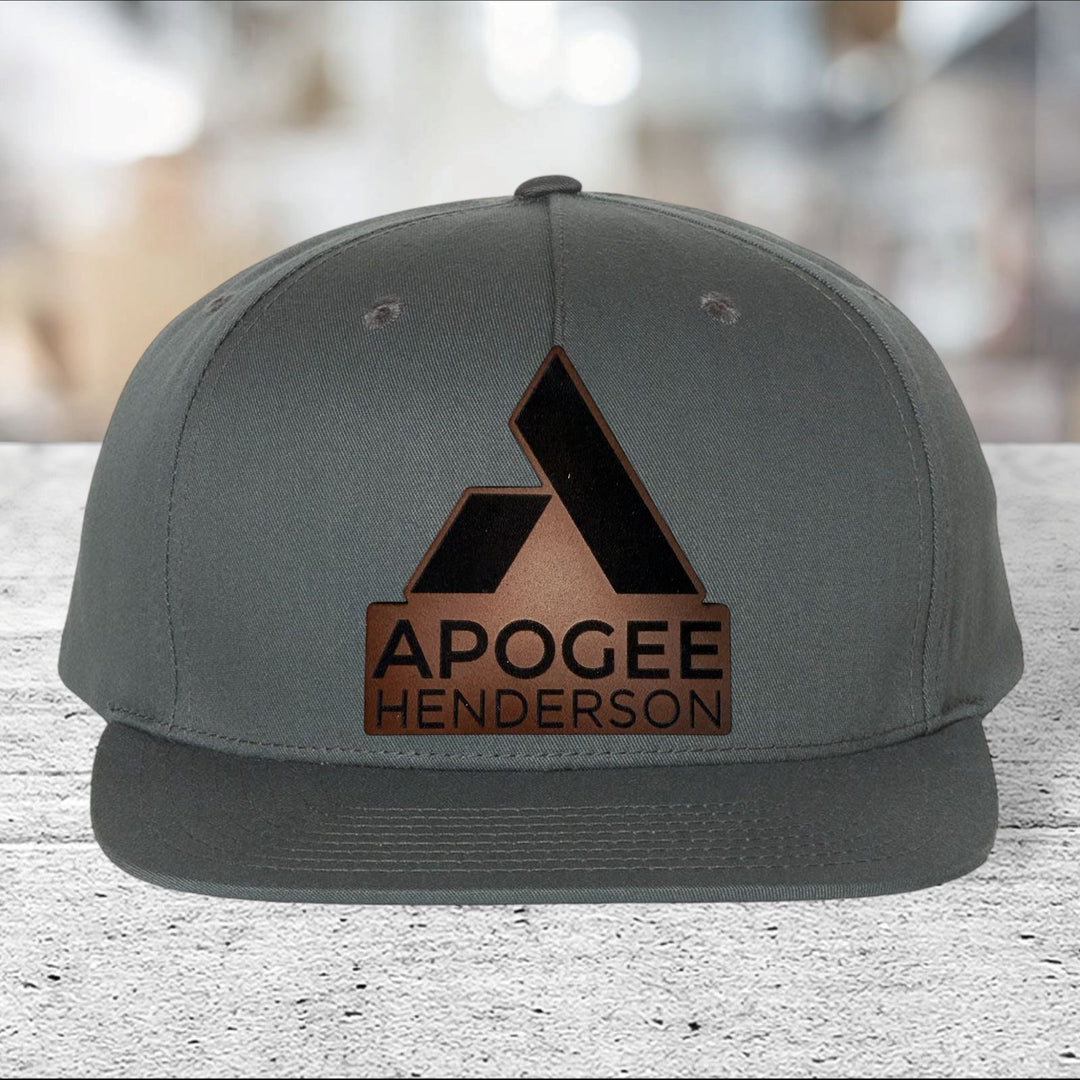 Apogee Henderson Flat Bill Leather Patch Hat