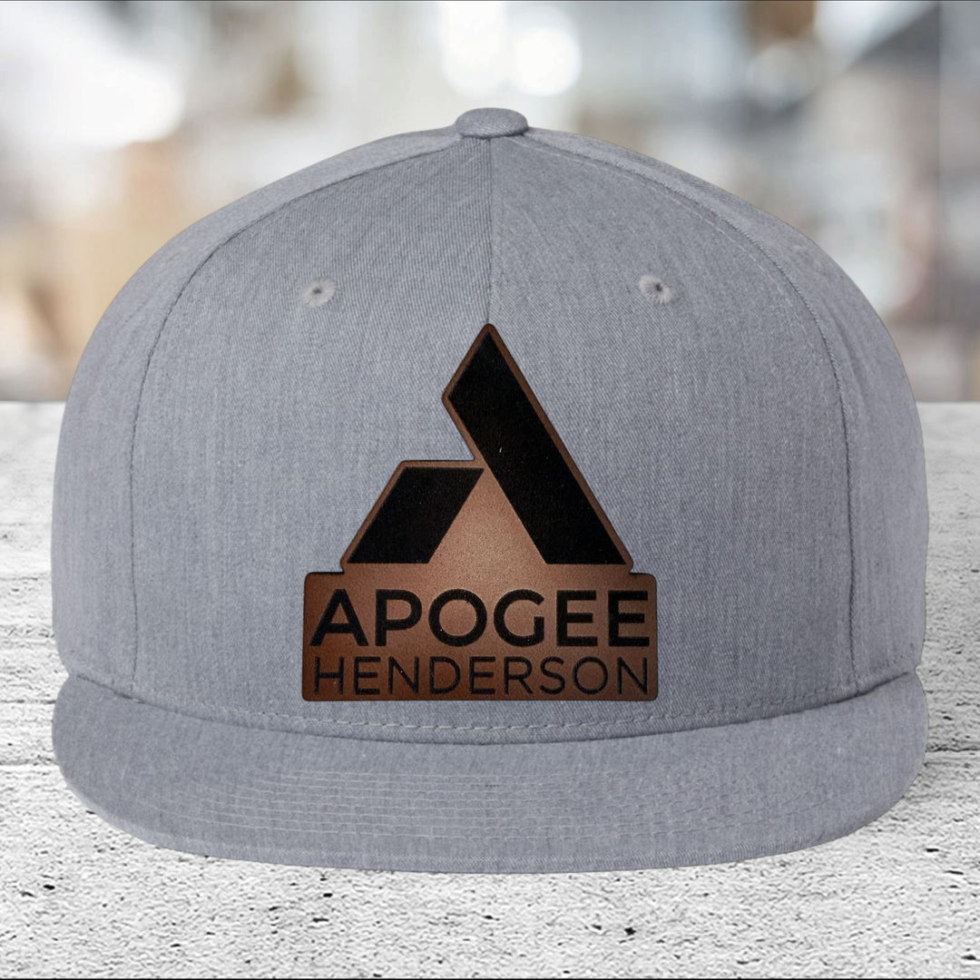 Apogee Henderson Flat Bill Leather Patch Hat