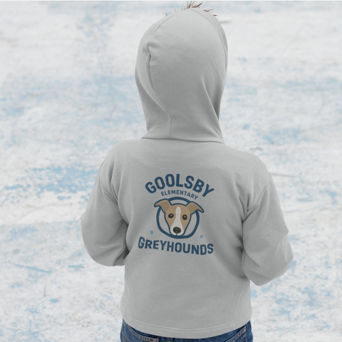 Goolsby Elementary Greyhounds Zip-Up Hoodie – Youth & Adult Sizes