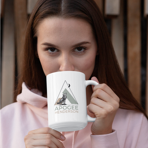 Apogee Henderson Wolf Howling at the Moon Mug