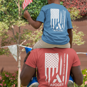 🇺🇸 Apogee “Education on Purpose” Patriotic Flag T-Shirt