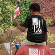 🇺🇸 Apogee “Education on Purpose” Patriotic Flag T-Shirt