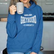 Goolsby Greyhound Great Hoodie – Stretched Logo Design