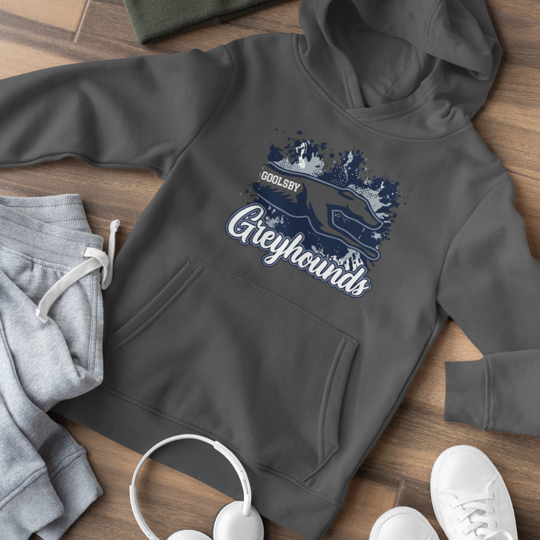 Goolsby Greyhounds Splatter Paint Hoodie – Toddler, Youth &amp; Adult Sizes
