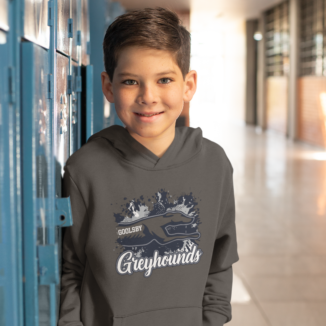 Goolsby Greyhounds Splatter Paint Hoodie – Toddler, Youth &amp; Adult Sizes