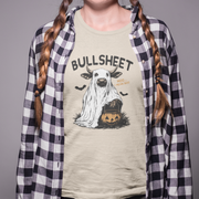 BULLSHEET Halloween T-Shirt - Funny Cow “Moo... I Mean Boo” Graphic Tee