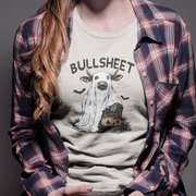 BULLSHEET Halloween T-Shirt - Funny Cow “Moo... I Mean Boo” Graphic Tee