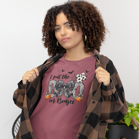 I Put the Boo in Boujee T-Shirt - Glam Halloween Tee for Fall