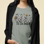 Tis The Season Ghost T-Shirt | Cute Halloween Graphic Tee