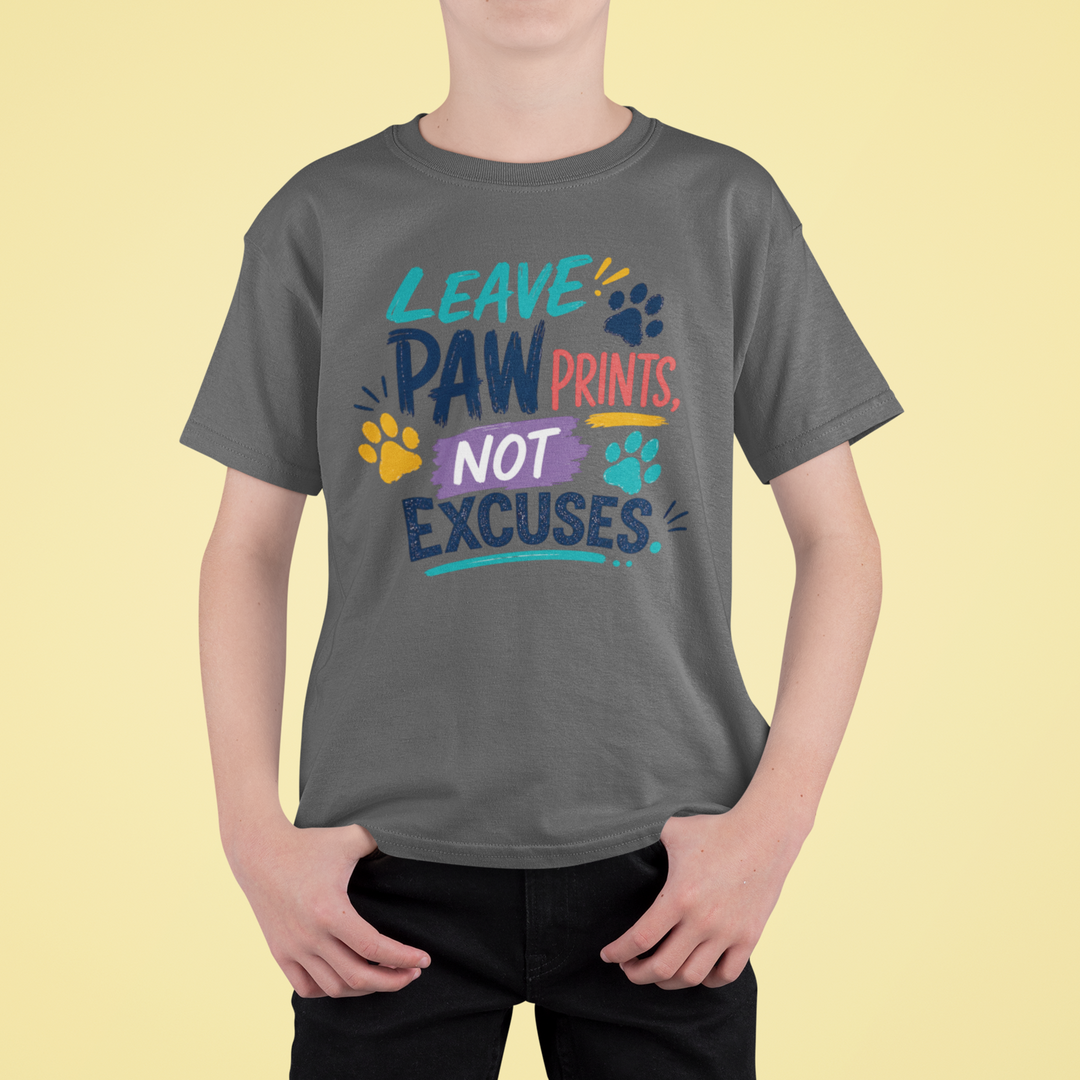 Leave Paw Prints, Not Excuses Spirit Shirt | Goolsby Elementary | Toddler, Youth &amp; Adult