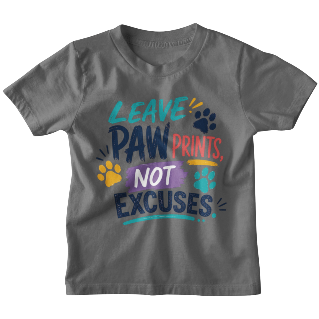 Leave Paw Prints, Not Excuses Spirit Shirt | Goolsby Elementary | Toddler, Youth &amp; Adult