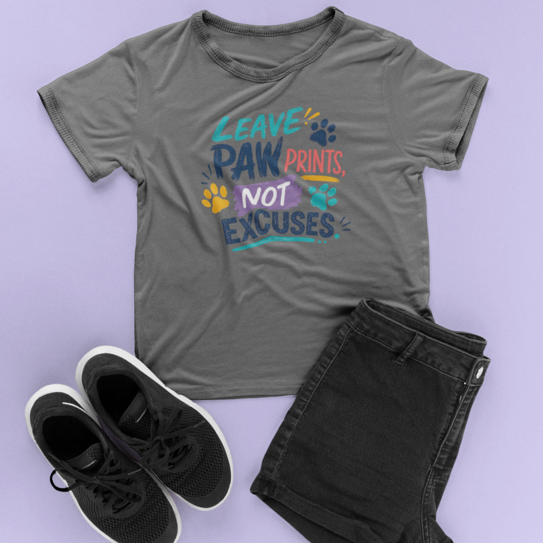 Leave Paw Prints, Not Excuses Spirit Shirt | Goolsby Elementary | Toddler, Youth &amp; Adult
