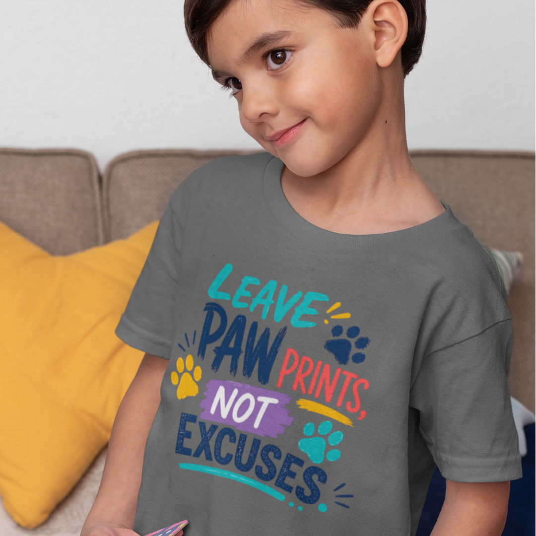 Leave Paw Prints, Not Excuses Spirit Shirt | Goolsby Elementary | Toddler, Youth &amp; Adult