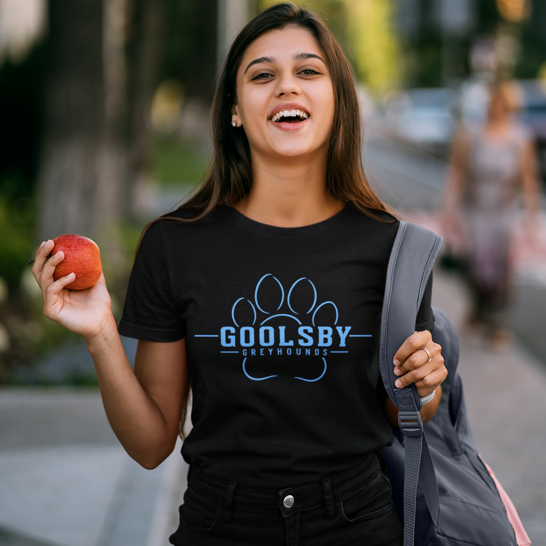 Goolsby Greyhounds Modern Paw Logo T-Shirt | School Spirit Tee