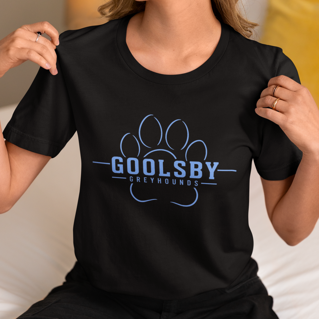 Goolsby Greyhounds Modern Paw Logo T-Shirt | School Spirit Tee