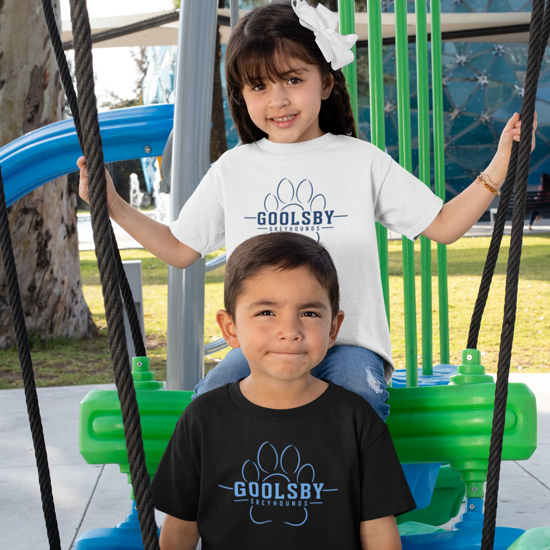 Goolsby Greyhounds Modern Paw Logo T-Shirt | School Spirit Tee