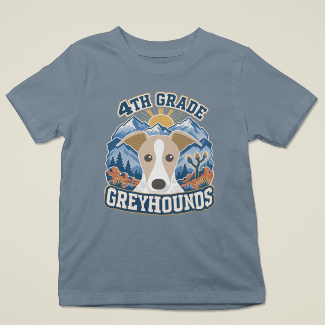 Goolsby 4th Grade Greyhounds Steel Blue T-Shirt