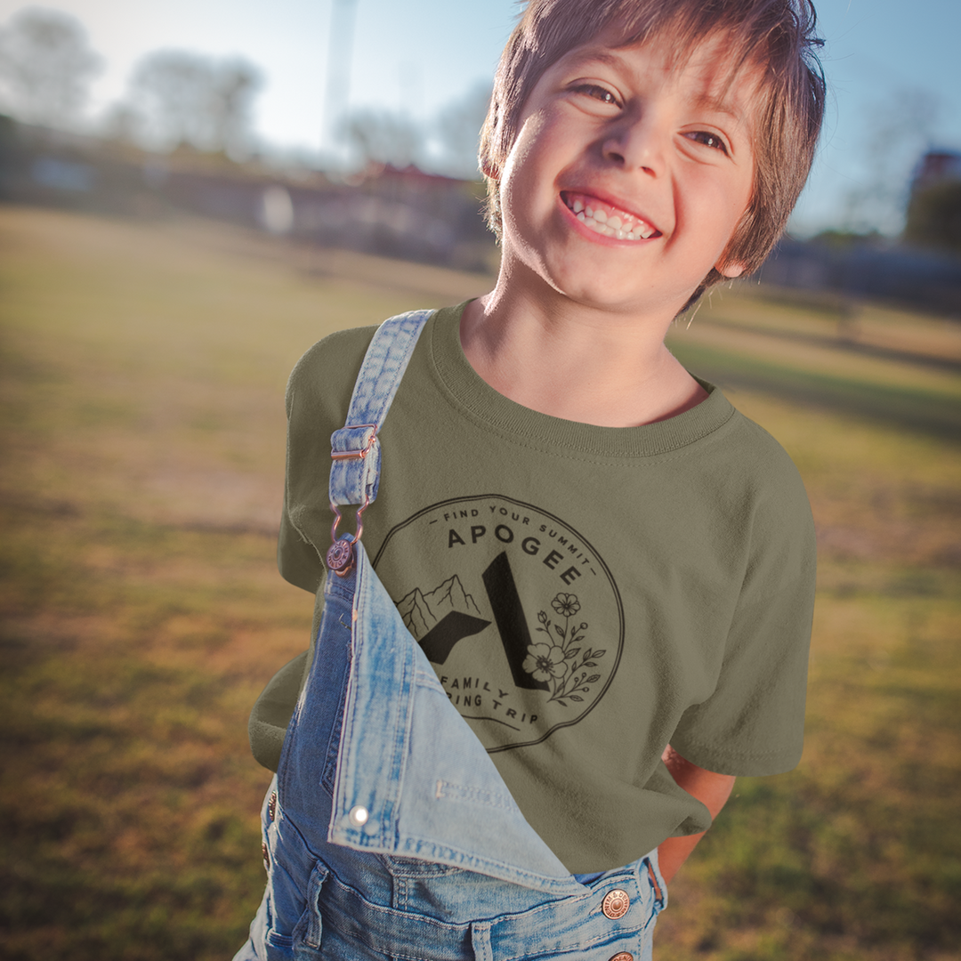 Apogee Tribe “Find Your Summit” Family Camping Trip Shirt